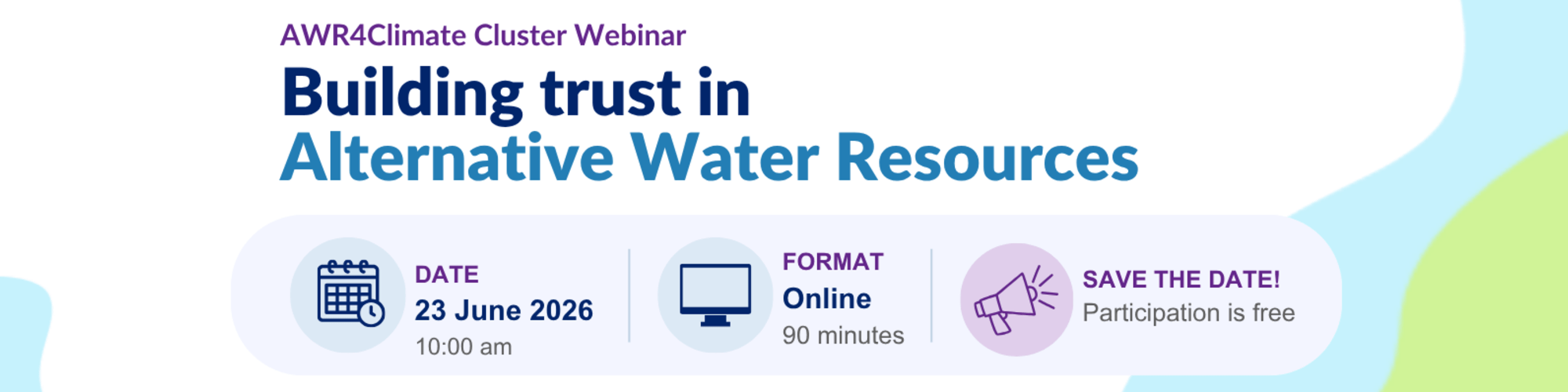 AWR4Climate Cluster webinar
