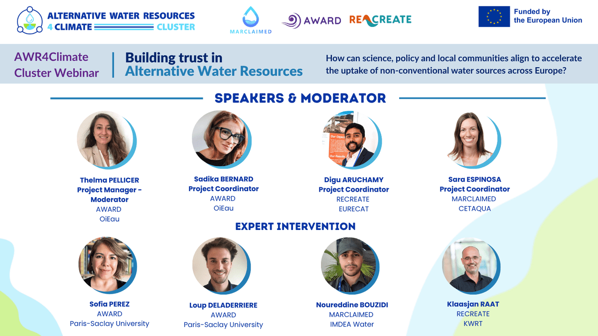 AWR4Climate Cluster Webinar - Speaker announce